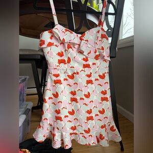 Black Halo Size 6 Zalda Floral Print Mini Dress